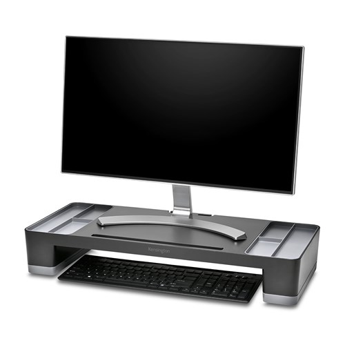 KENSINGTONORGANISING MONITOR RISER BLACK